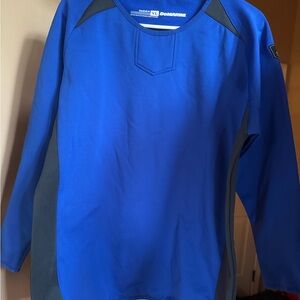 DeMarini Youth Large Blue and Gray Long Sleeve Pullover